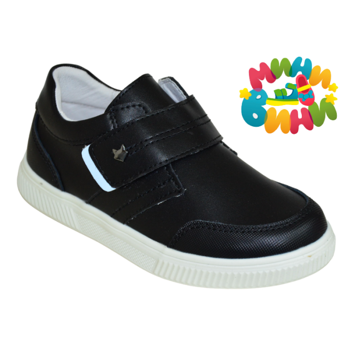 Туфли 29-36 ЧЁРНЫЕ КЖА (М) школа