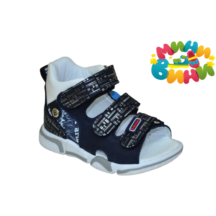 Сандалии 21-25 Т.СИНИЕ.БЛЕСТ. 3-ЛИП