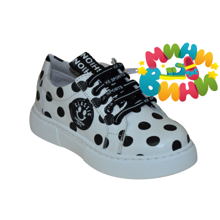 Кроссовки 26-30 БЕЛЫЕ ЧЁРН 